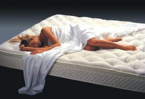 Sleeping on a mattress