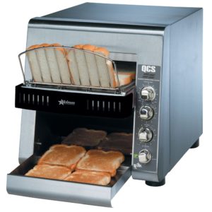 Vertical loading toaster