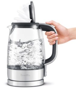 Boiling water in an electric kettle