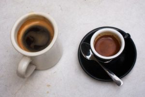 Americano ja espresso