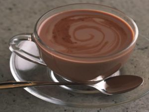 Taza de chocolate caliente