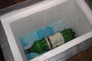 refrigerador de espuma de poliestireno