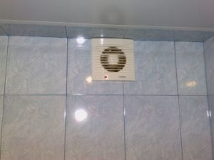 Fan in the bathroom