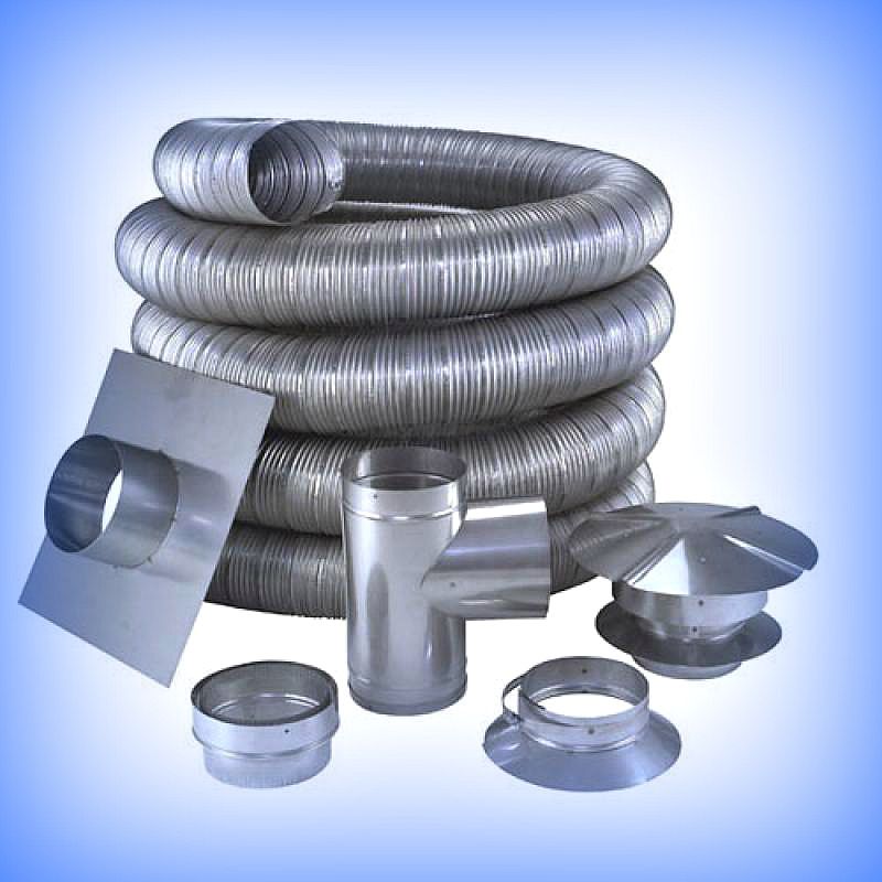 Textile ventilation pipes