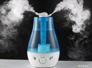 humidificador con agua