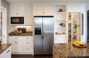 Refrigerator in the kitchen