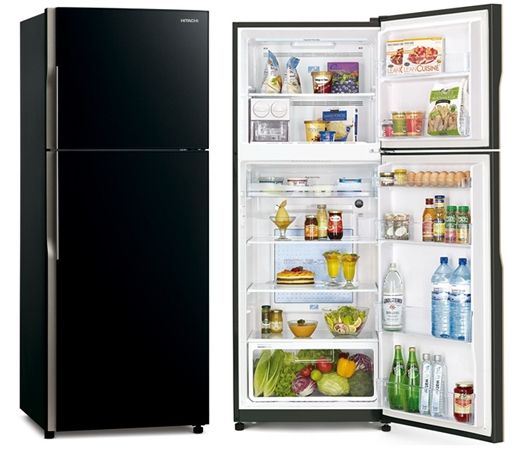 Black refrigerator