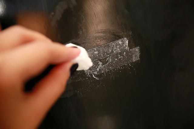 How to remove glue from refrigerator sticker