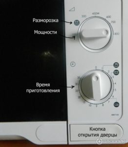 Microwave control panel