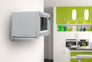 installing a microwave on the wall