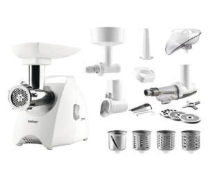 Instructions for assembling a juicer from an electric meat grinder