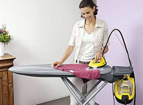 Ironing board for steam generator