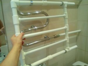 Pagtitipon ng polypropylene heated towel rail 