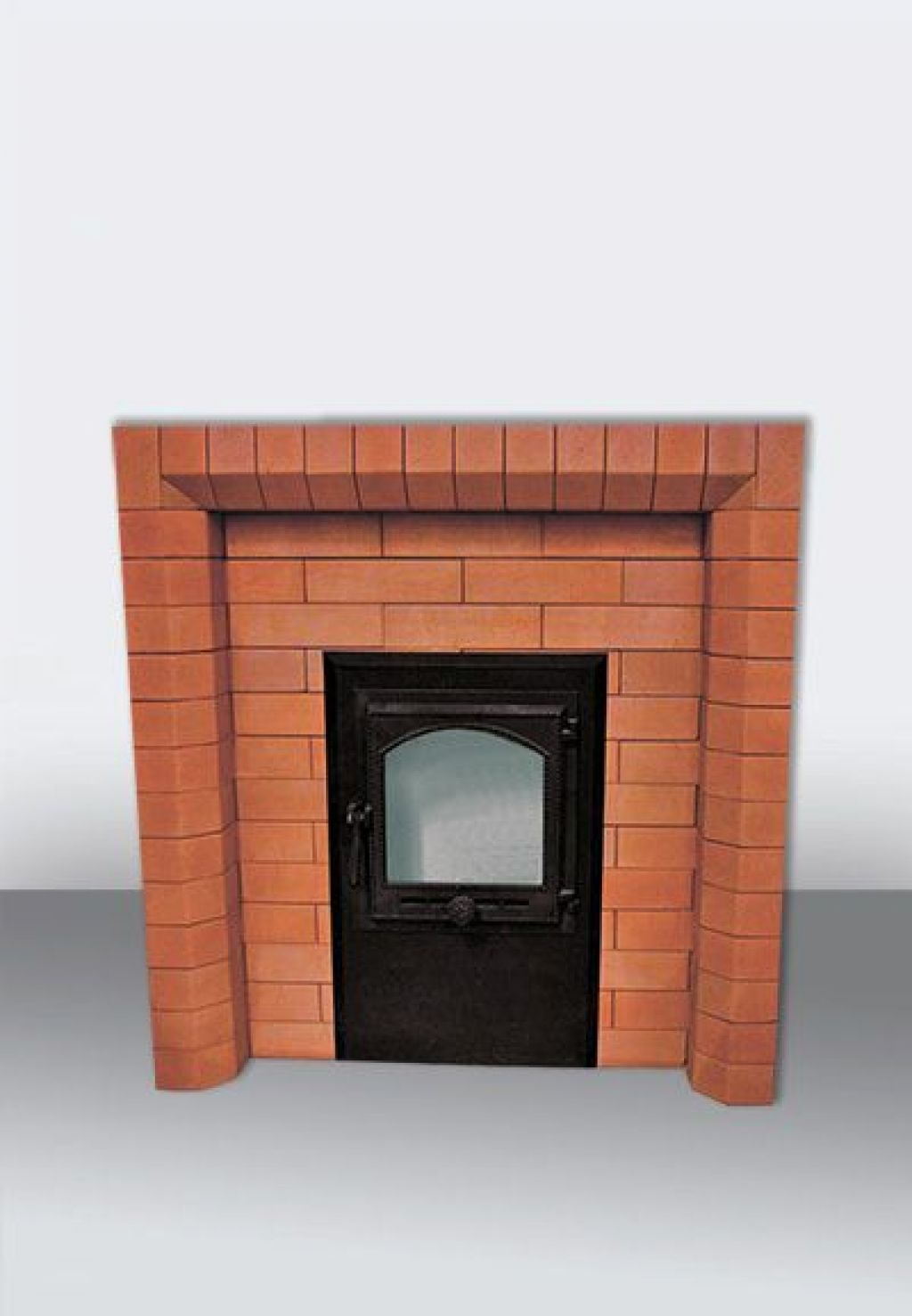 Portal for sauna stove made of brick