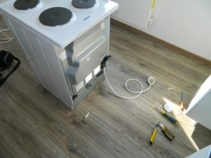 Connecting a gas stove