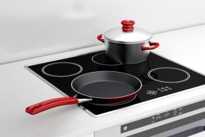 Using cookware with a flat bottom for an electric stove