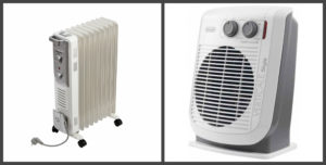 Fan heater and oil heater