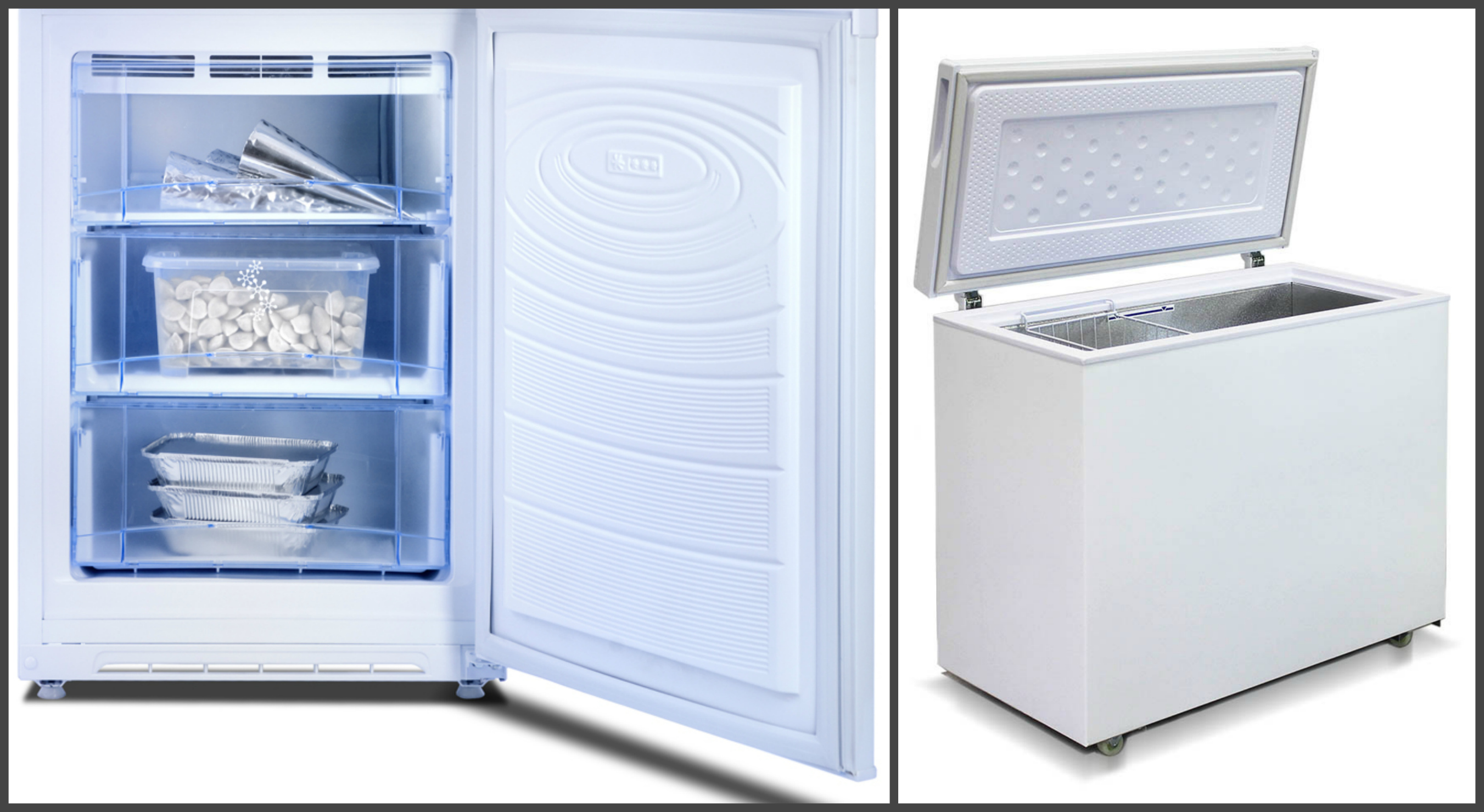 Chest freezer and chamber