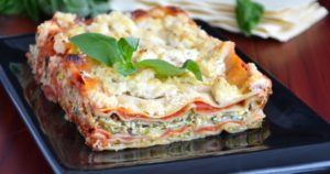 lasagna trên bếp nướng điện