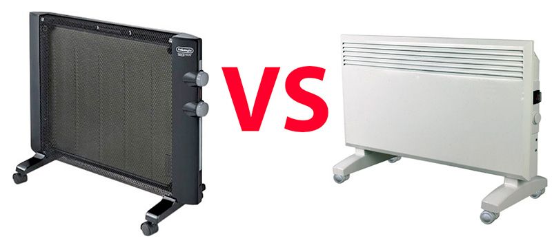 Comparació de l'escalfador micatèrmic i el convector