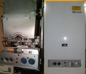 a gas boiler