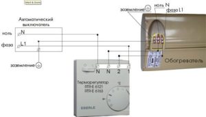 termostaadi ühendusskeem