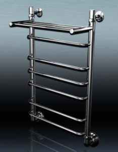 Water heated towel rail