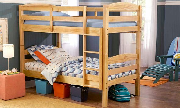 Isang simpleng bersyon ng isang bunk bed.