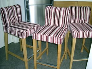 DIY bar stool cover.