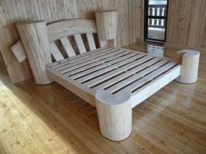 Cama doble de bricolaje