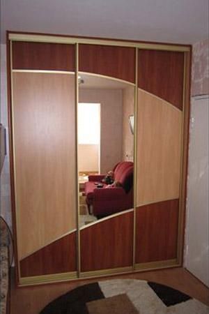 How to attach a mirror to a closet door.