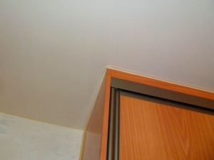 Canvas over the cabinet