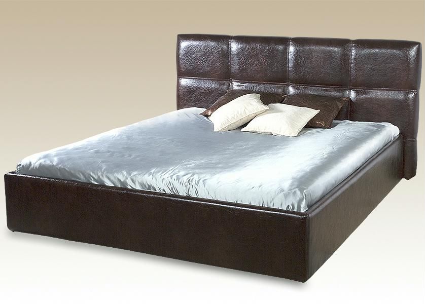 Leren bed.