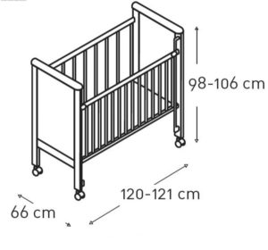 Afmetingen babybedje