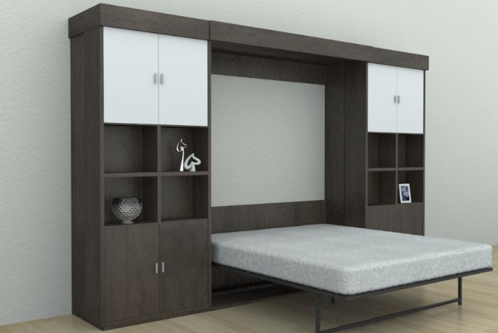 Wardrobe bed.