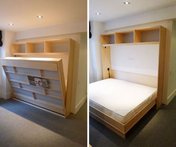 Do-it-yourself wardrobe bed.