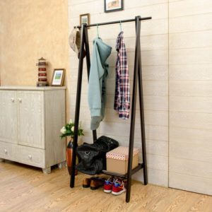 DIY floor clothes hanger.