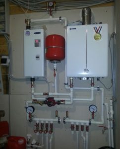 Wiring a wall-mounted electric boiler