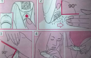 Peraturan asas untuk menggunakan epilator