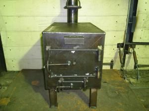 Metal sauna stove..