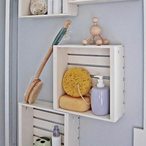 Shelves from an old wardrobe