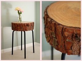 DIY bedside table.