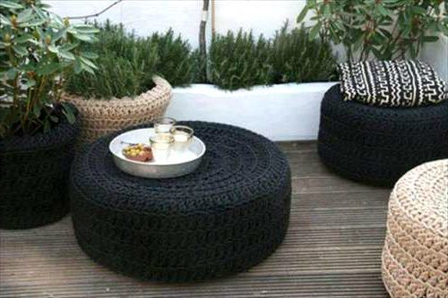 Tire ottoman