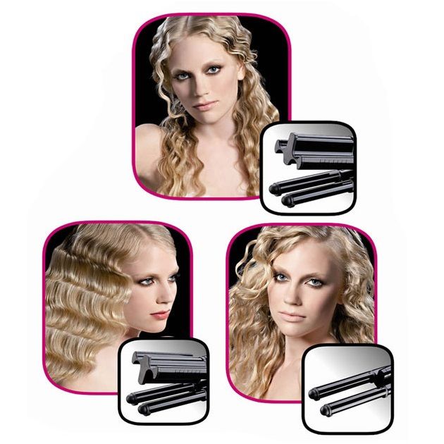 Varieties of triple curling iron.