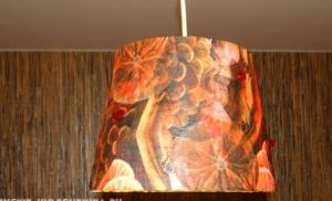 DIY reštaurovanie stojacej lampy - decoupage