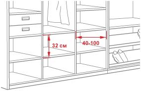 Dimensiones del estante.