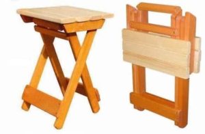 DIY folding stool.