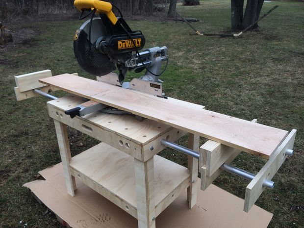 DIY miter saw table