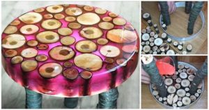 Epoxy resin stool