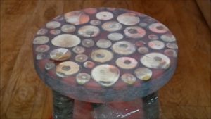 Epoxy resin stool